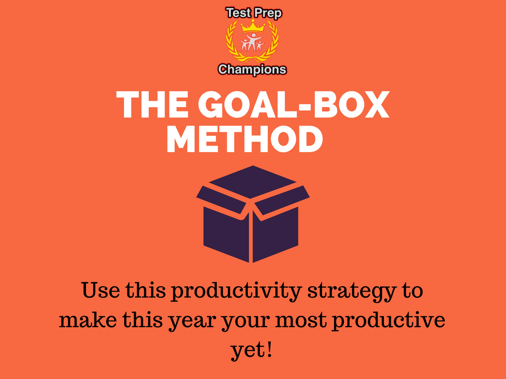 The Goal-Box Method for college productivity main graphic