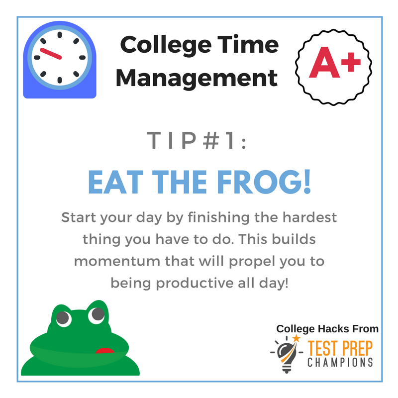 College Time Management tip 1 college hacks