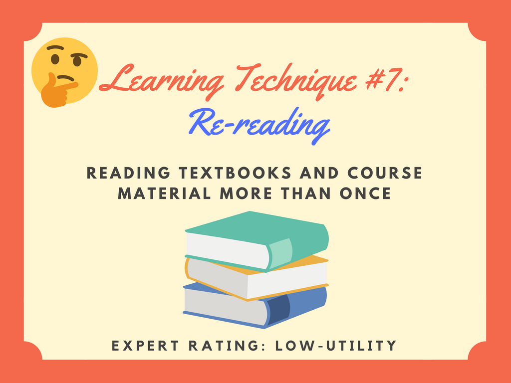 Re-reading learning technique