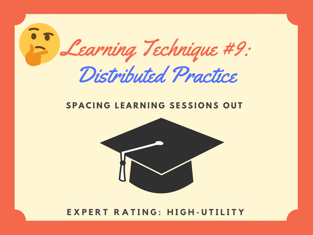 Distributed practice learning technique