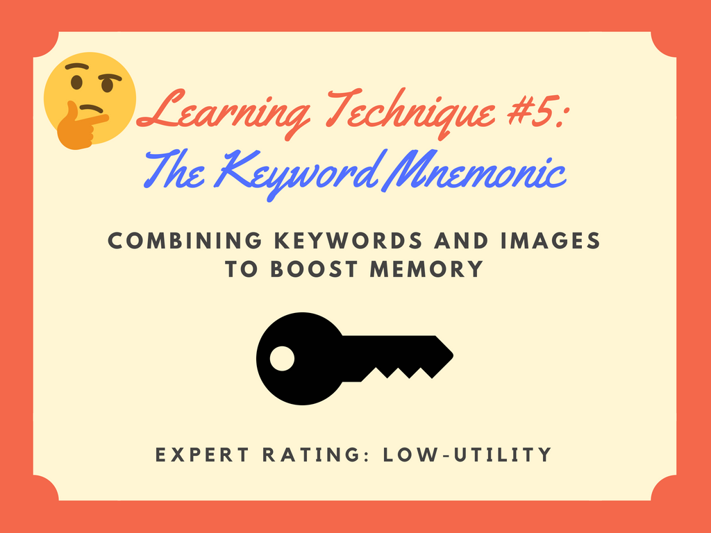 The keyword mnemonic study technique