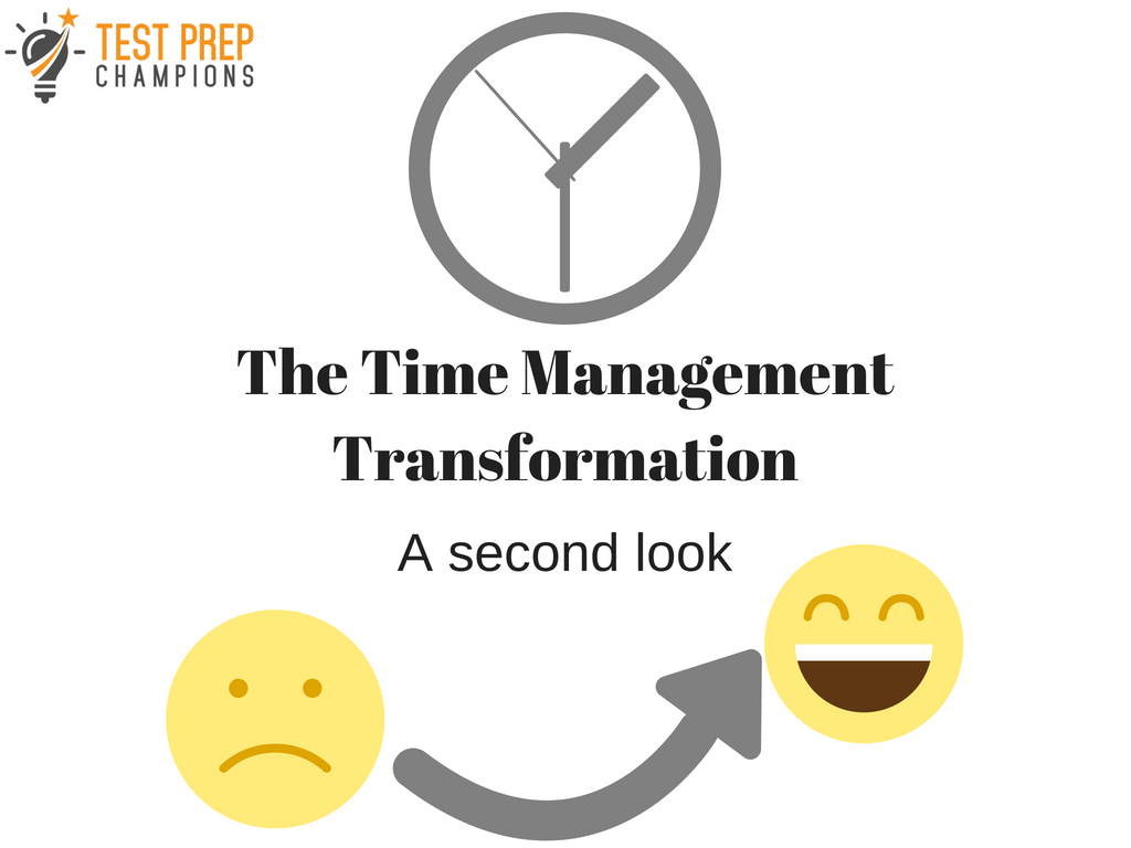 The logo for the time management transformation course