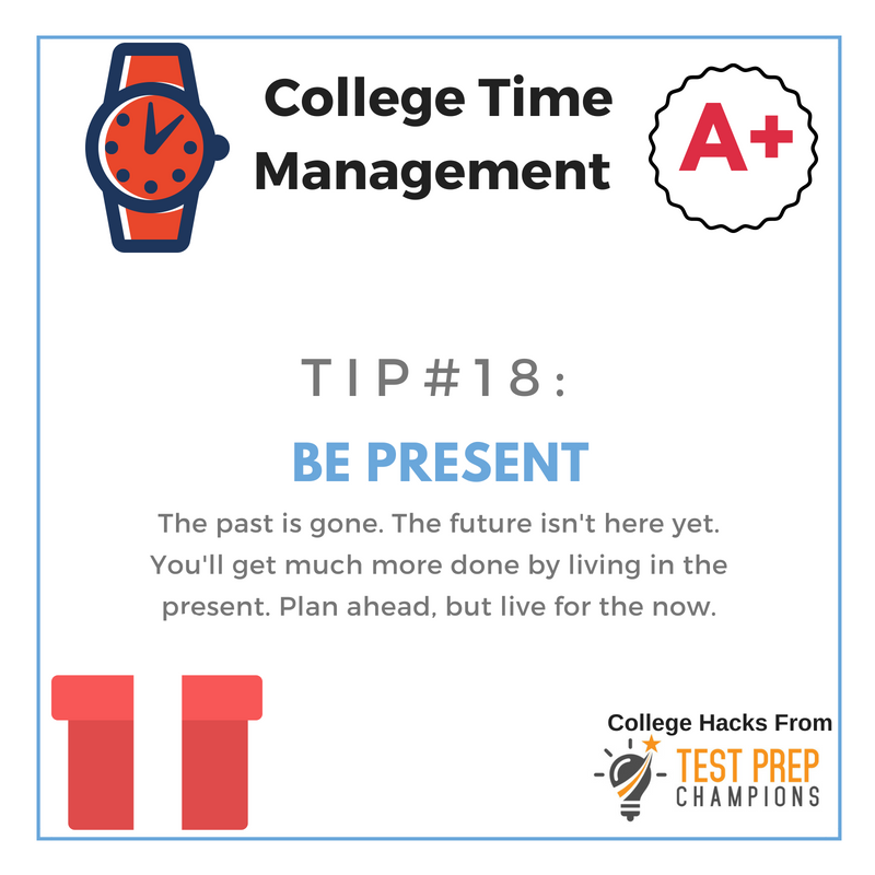 Tip 18 college time management