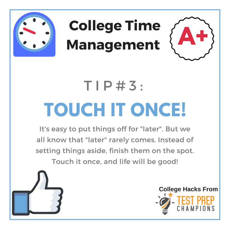 college time management tip 3