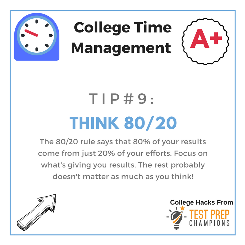 tip 9 college time management